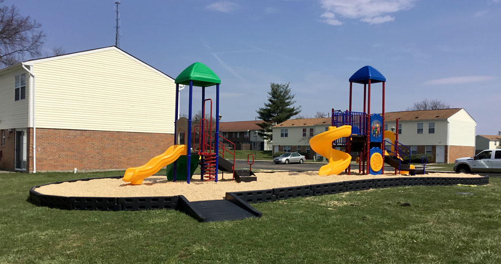 ADA ramp at a playground