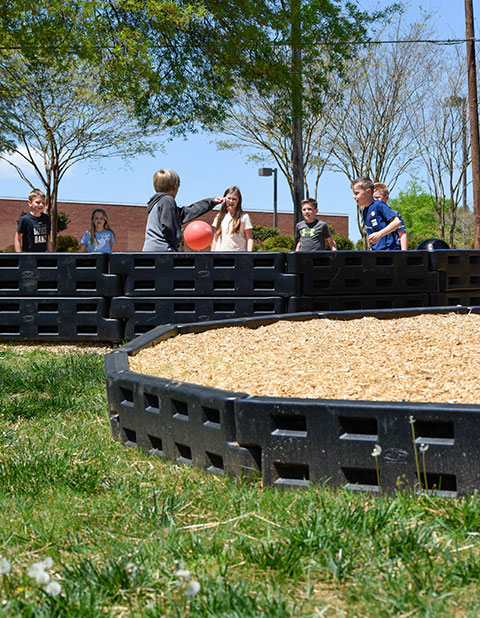 kids playing GaGa ball